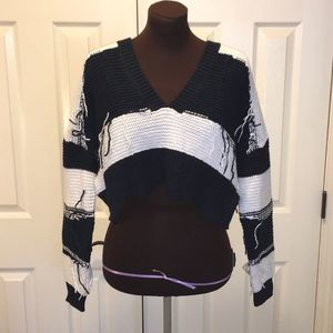 Mid-drift Bold stripe Sweater